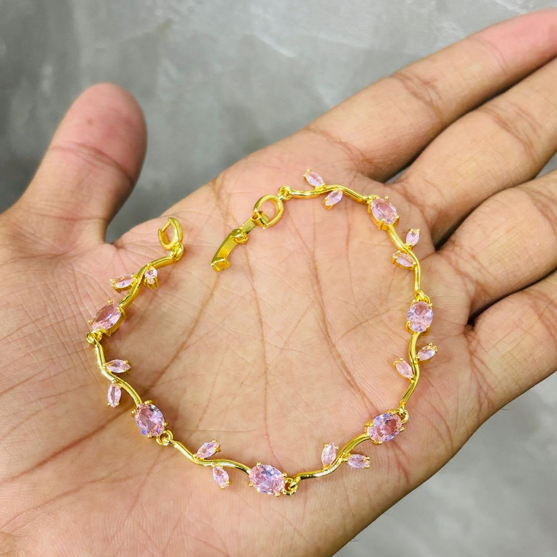 Pink Tulip Bracelet