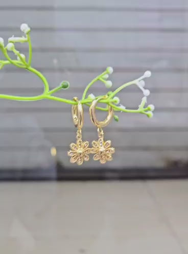 Circular Hanging Hoops  Earrings