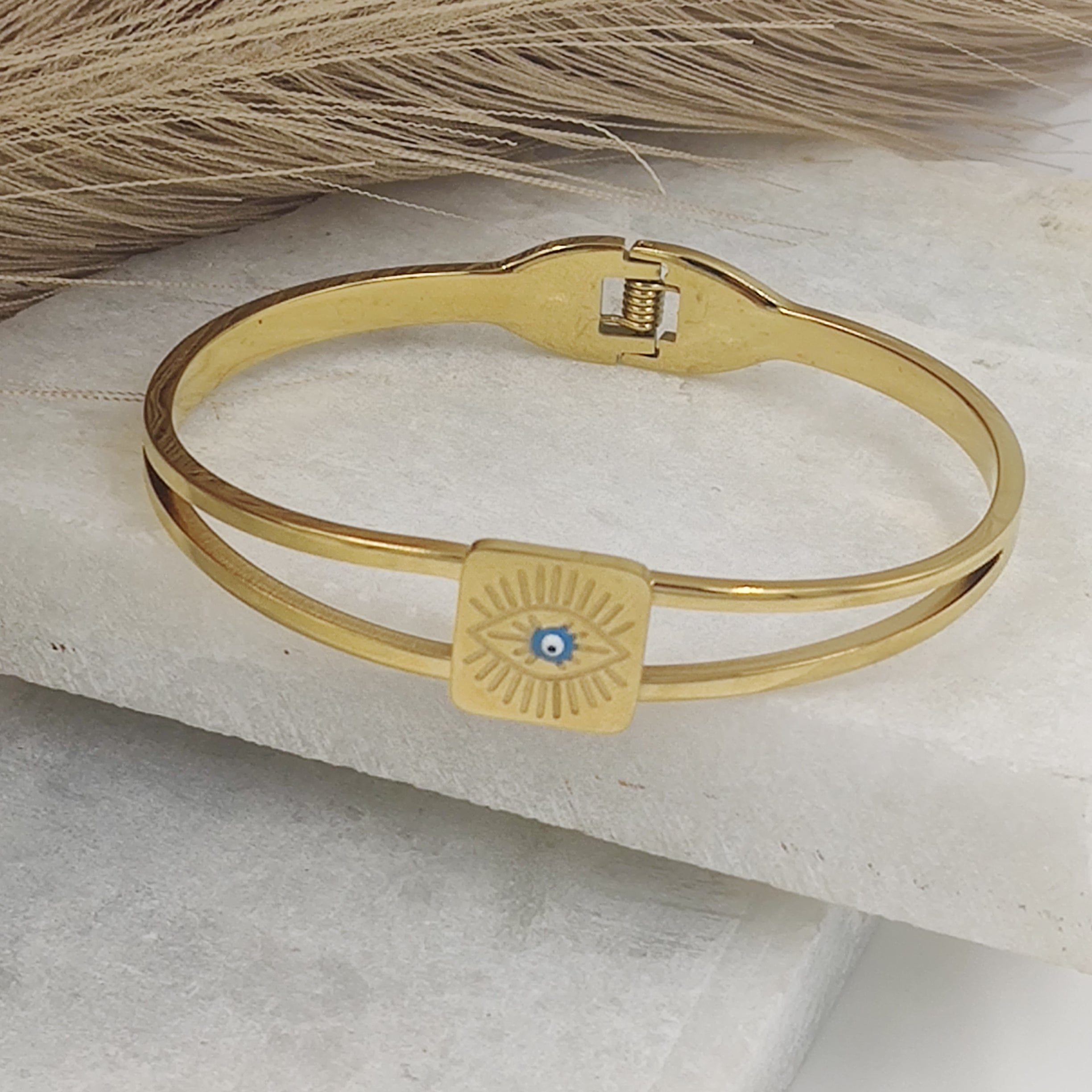 Square Evil eye Kada