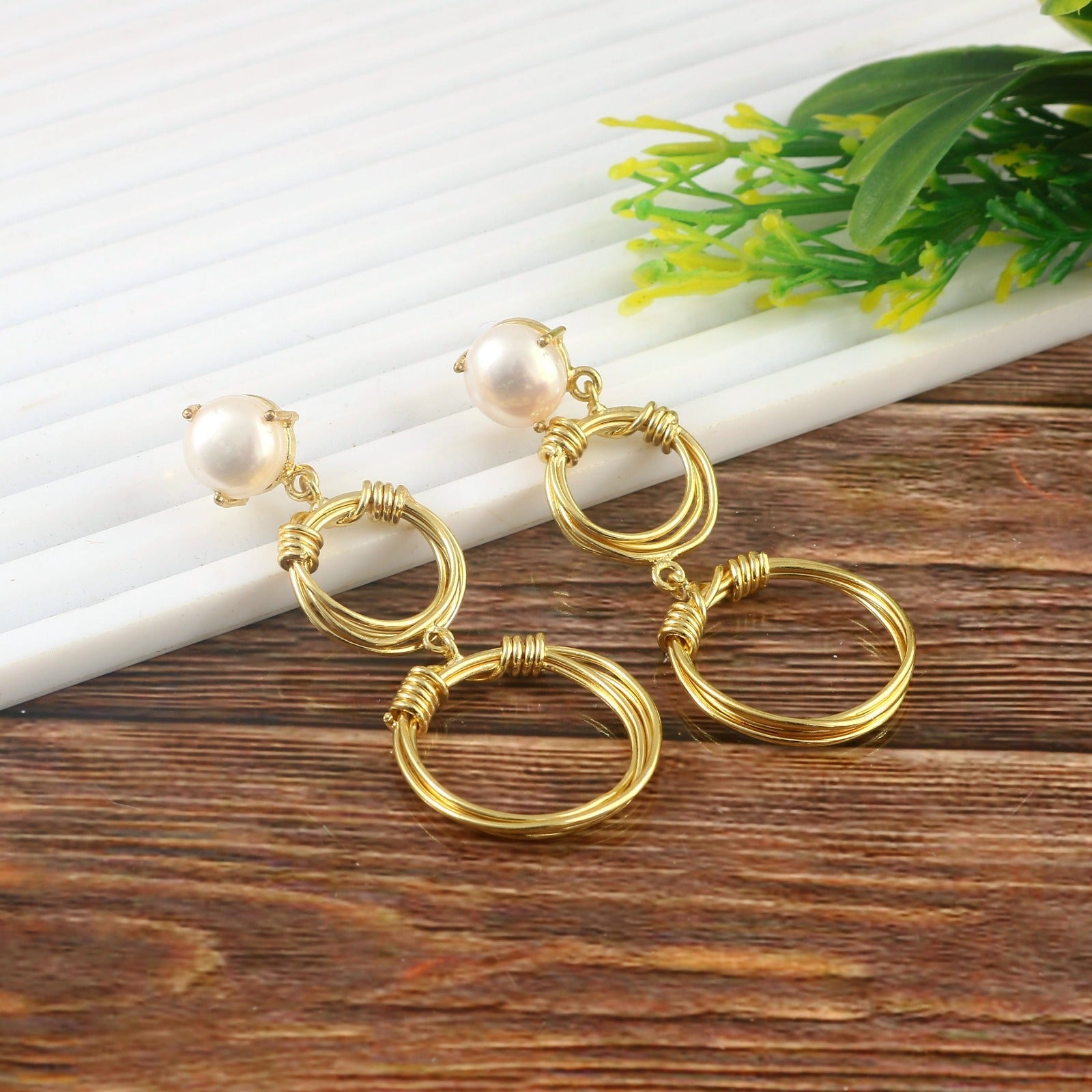 Circular layered  Earrings