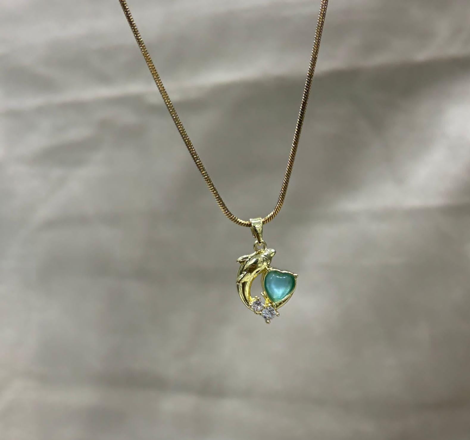 Heart With Fish Nacklace