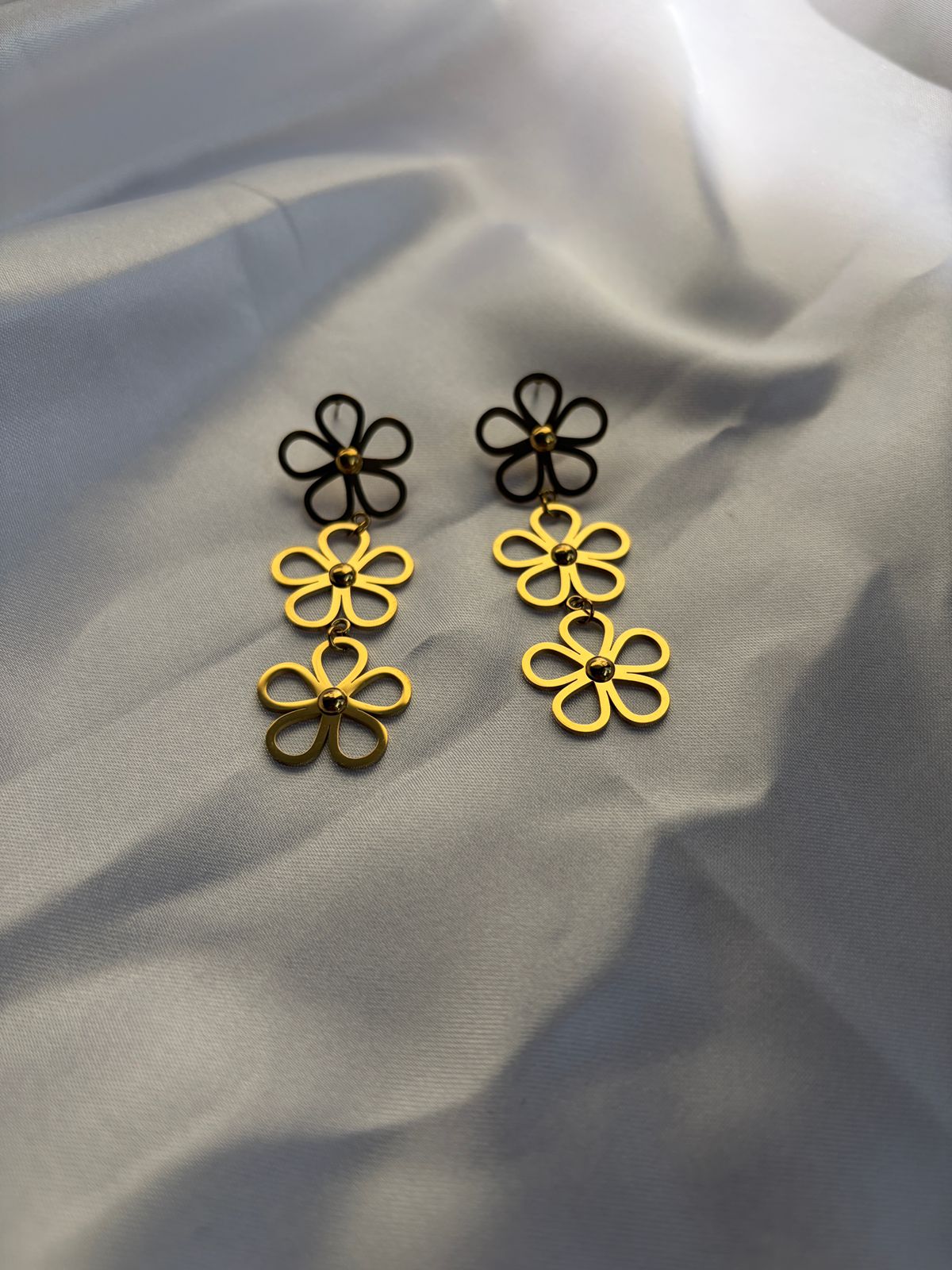 Long Flower Earrings
